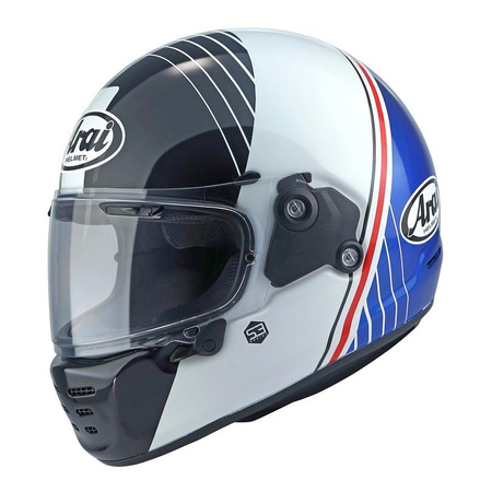 Kask integralny ARAI CONCEPT-XE TEMU BLUE biały niebieski czarny czerwony