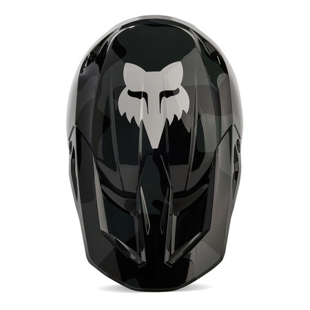 Kask cross dziecięcy FOX JUNIOR V1 BNKR BLACK CAMO czarny szary