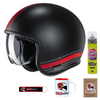Kask otwarty HJC V30 SENTI BLACK/RED czarny czerwony