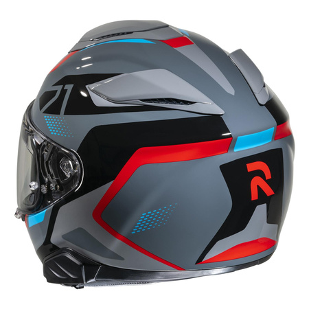 Kask integralny HJC RPHA 71 HAPEL GREY/RED szary czerwony niebieski czarny
