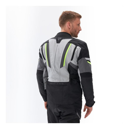 Kurtka tekstylna REBELHORN SCOUT BLACK/GREY/FLUO YELLOW czarny szary żółty fluo