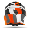 Kask cross Airoh TWIST 2.0 FRAME ORANGE MATT biały pomarańczowy szary czarny