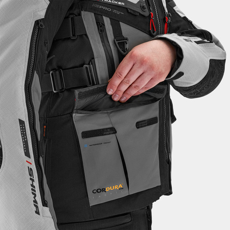 Kurtka tekstylna SHIMA TRACKER LIGHT GREY szary