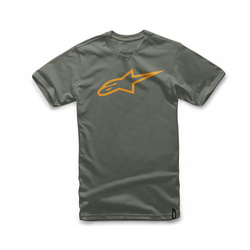 Koszulka T-shirt ALPINESTARS AGELESS CLASSIC MILITARY ORANGE zielony pomarańczowy
