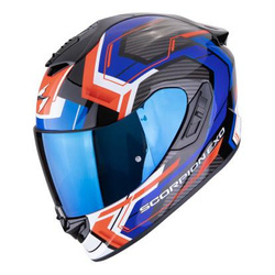 Kask integralny SCORPION EXO-1400 EVO II AIR LINART BLACK/BLUE/RED czarny niebieski czerwony