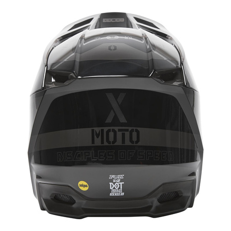 Kask cross FOX V2 NOBYL BLACK szary czarny