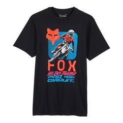 Koszulka T-shirt FOX X PRO CIRCUIT BLACK czarny