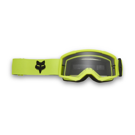 Gogle motocyklowe dziecięce FOX JUNIOR MAIN CORE FLUO YELLOW żółty fluo