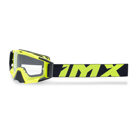 Gogle motocyklowe IMX SAND FLUO YELLOW MATT/BLACK SZYBA SILVER IRIDIUM + CLEAR żółty fluo czarny