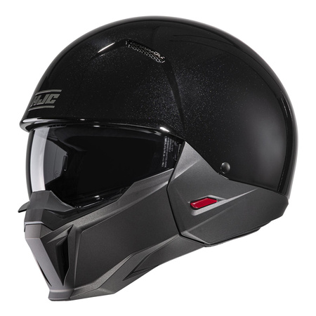 Kask otwarty z wpinaną szczęką HJC I20 METAL BLACK czarny