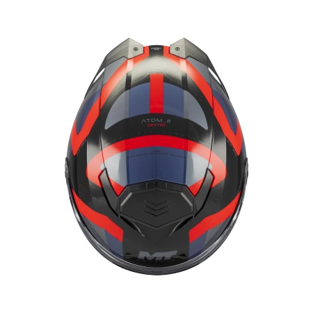 Kask szczękowy MT ATOM 2 SV DEXTER BLUE/RED niebieski czerwony