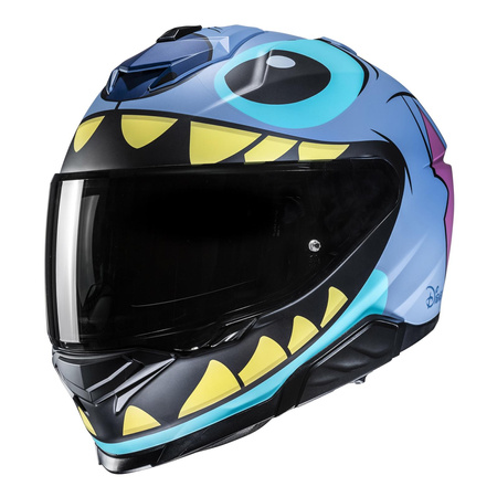 Kask motocyklowy integralny HJC I71 Stitch Disney niebieski