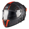 Kask integralny AXXIS HAWK EVO SV TYPE STUDIO B5 MATT czarny czerwony