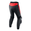 Spodnie skórzane REBELHORN REBEL BLACK/FLO RED czarny czerwony fluo