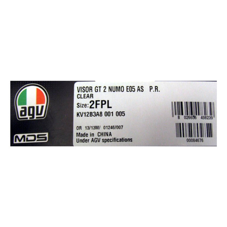Wizjer szyba do kasku AGV COMPACT ST CLEAR przezroczysty