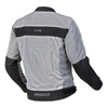 Kurtka tekstylna OZONE DART SILVER/BLACK srebrny czarny