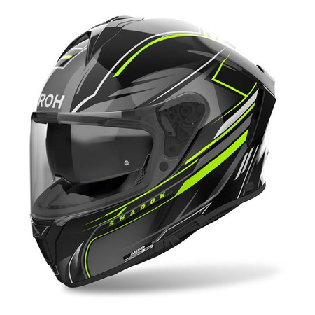 Kask integralny AIROH SPARK 2 SHADOW YELLOW GLOSS żółty fluo szary