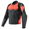 Kurtka skórzana DAINESE RACING 4 PERFORATED BLACK/RED czarny czerwony