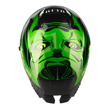 Kask integralny LAZER RAFALE SR ONI BLACK/GREEN czarny biały żółty zielony