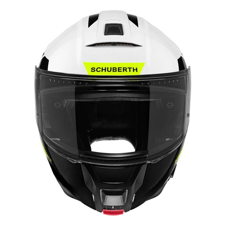 Kask szczękowy SCHUBERTH C5 ECE ECLIPSE YELLOW biały czarny żółty fluo
