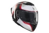 Kask szczękowy MT ATOM 2 SV EMALLA MATT WHITE/BLACK/RED biały czarny czerwony