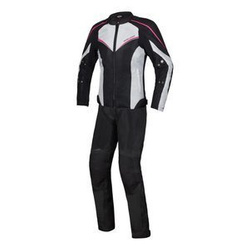 Kombinezon tekstylny damski REBELHORN HIFLOW IV LADY BLACK/SILVER/FLO PINK czarny srebrny szary różowy