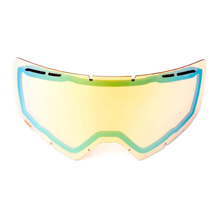 Gogle motocyklowe IMX SNOW BLACK MATT/BLACK SZYBA PODWÓJNA GOLD IRRIDIUM + BROWN czarny