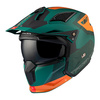 Kask otwarty MT STREETFIGHTER SV S TOTEM C6 MATT zielony pomarańczowy