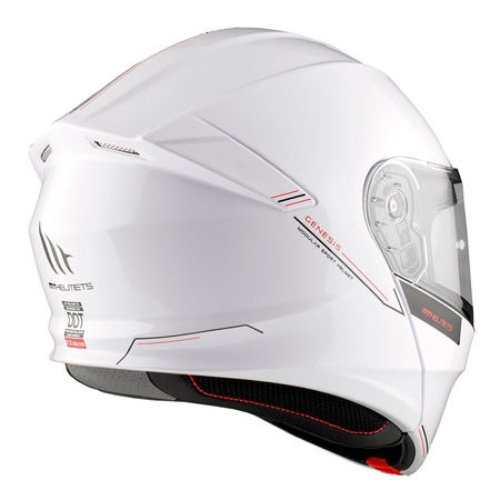Kask szczękowy MT GENESIS SV SOLID GLOSS PEARL WHITE biały