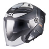 Kask otwarty AXXIS BLAZER SV ROUND B2 MATT czarny szary biały