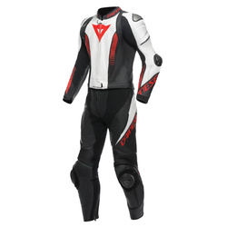 Kombinezon dwuczęściowy DAINESE LAGUNA SECA 5 BLACK/FLO RED czarny czerwony fluo
