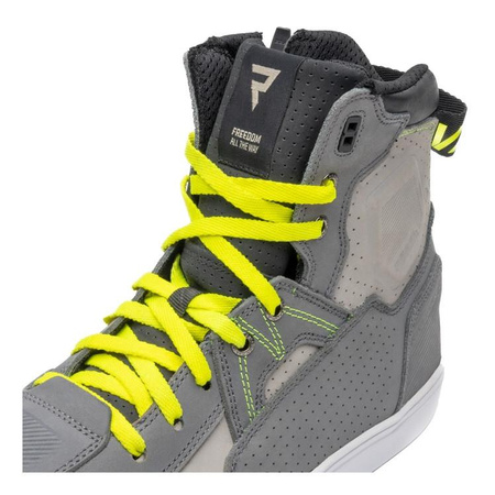 Trampki motocyklowe REBELHORN VANDAL MYSTERIOUS GREY/FLUO YELLOW szary żółty fluo