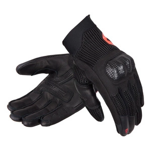 Rękawice miejskie damskie REBELHORN GAP III LADY BLACK/FLUO RED czarny czerwony fluo