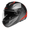 Kask szczękowy SCHUBERTH C4 PRO ECE MERAK RED czarny szary czerwony