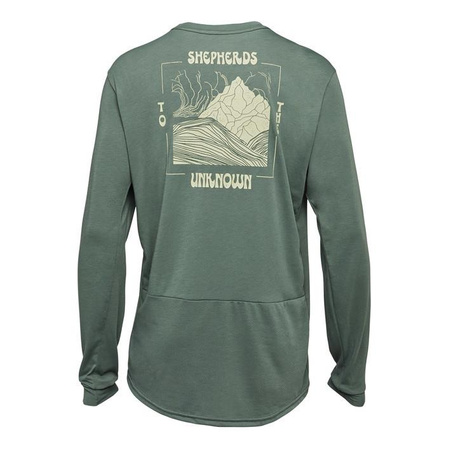 Koszulka rowerowa FOX RANGER DR Z DŁUGIM RĘKAWEM SHEPHERDS HUNTER GREEN zielony