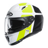 Kask integralny HJC I70 PRIKA WHITE/BLACK/FLO YELLOW biały czarny żółty fluo