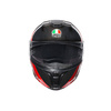Kask szczękowy AGV SPORTMODULAR STRIPES CARBON/RED czarny czerwony