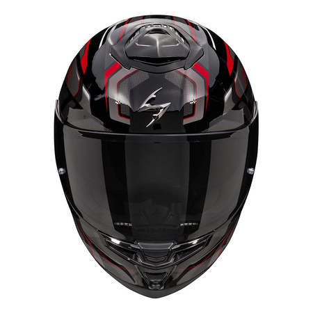 Kask integralny SCORPION EXO-GT SP AIR AUGUSTA BLACK/GREY/RED czarny szary czerwony