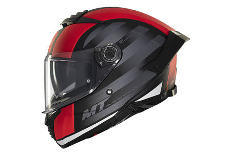 Kask integralny MT THUNDER 4 SV THREADS MATT RED czerwony czarny