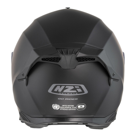 Kask integralny NZI GO RIDER STREAM DUO MATT BLACK czarny mat