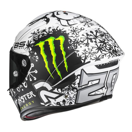 Kask integralny HJC RPHA 1 V2 CARBON QUARTARARO SNOW DIABLO REPLICA BLACK/WHITE czarny biały