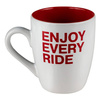 Kubek SHIMA ENJOY EVERY RIDE biały czerwony