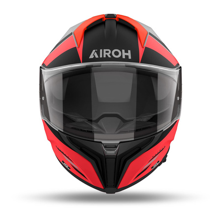 Kask integralny AIROH MATRYX THRON ORANGE MATT pomarańczowy fluo szary czarny