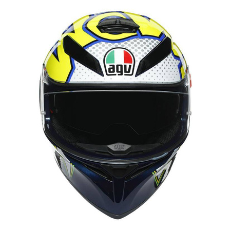 Kask integralny AGV K3 SV BUBBLE BLUE/WHITE/YELLOW FLUO granatowy biały żółty fluo niebieski