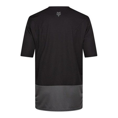 Koszulka rowerowa FOX RANGER WORDMARK BLACK czarny