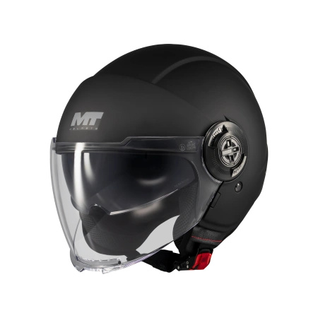 Kask otwarty MT VIALE SV S PURE BLACK MATT czarny mat