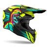 Kask cross AIROH WRAAAP CYBER YELLOW MATT żółty fluo czarny zielony
