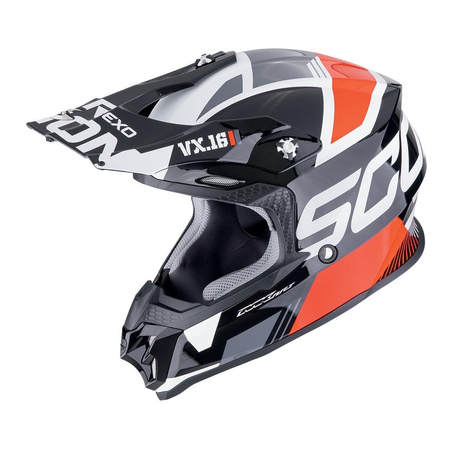 Kask cross SCORPION VX-16 EVO AIR ANALOG BLACK/RED czarny czerwony