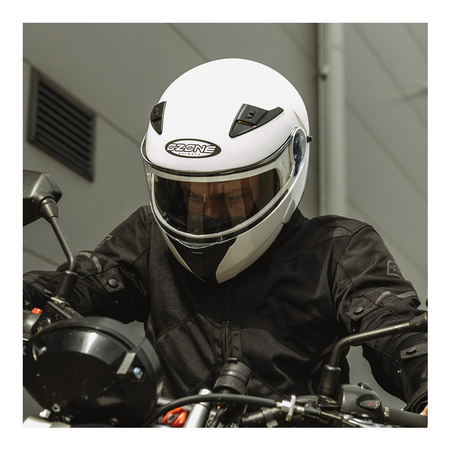 Kask szczękowy OZONE WIND WHITE biały