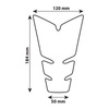 Tankpad LAMPA PRO-TANK X5 CARBON LOOK